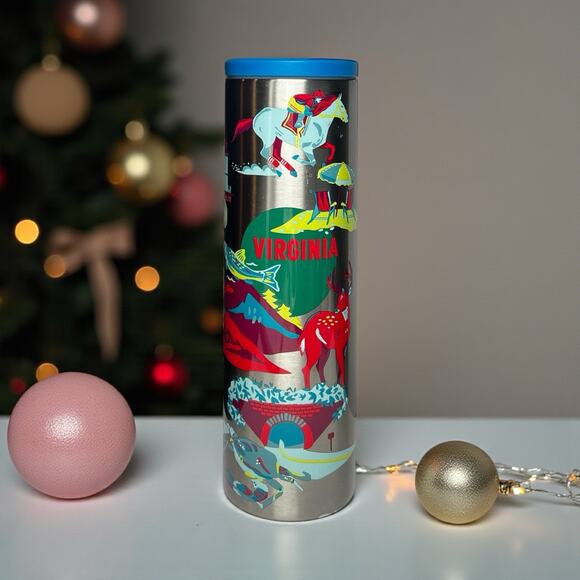 Starbucks Virginia Discovery Series Tumbler 16oz Insulated Stainless Steel EUC - Picture 1 of 8